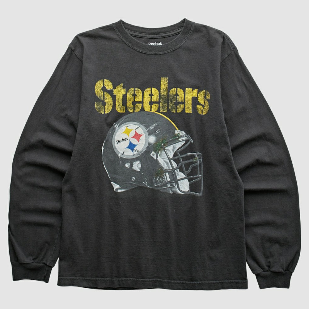 Reebok 2010s Long Sleeve T-shirt - Pittsburgh Steelers T-shirts