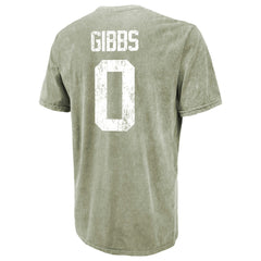 Jahmyr Gibbs Majestic Threads Mineral Wash Name & Number T-Shirt - Detroit Lions T-shirts