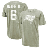 Baker Mayfield Majestic Threads Mineral Wash Name & Number T-Shirt - Tampa Bay Buccaneers T-shirts