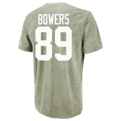 Brock Bowers Majestic Threads Mineral Wash Name & Number T-Shirt - Las Vegas Raiders T-shirts