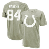 Tyler Warren Majestic Threads Mineral Wash Name & Number T-Shirt - Indianapolis Colts T-shirts