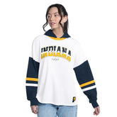 Indiana Pacers G-III 4Her by Carl Banks Women's Key Player Oversized Hooded Long Sleeve T-Shirt