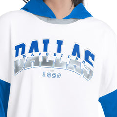 Dallas Mavericks G-III 4Her by Carl Banks Women's Key Player Oversized Hooded Long Sleeve T-Shirt sale