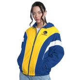 Golden State Warriors G-III 4Her by Carl Banks Women's Quarterback Lightweight Oversized Full-Zip Jacket sale
