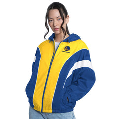 Golden State Warriors G-III 4Her by Carl Banks Women's Quarterback Lightweight Oversized Full-Zip Jacket sale