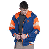 Royal/Orange New York Mets Pro Player Legacy Lightweight Full-Zip Hooded Jacket