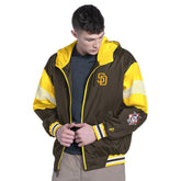 Brown/Gold San Diego Padres Pro Player Legacy Lightweight Full-Zip Hooded Jacket