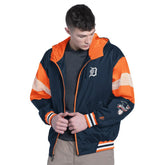 Navy/Orange Detroit Tigers Pro Player Legacy Lightweight Full-Zip Hooded Jacket