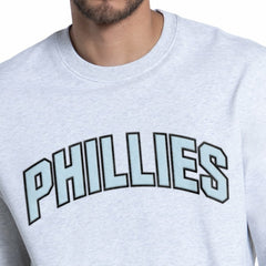 Gray Philadelphia Phillies Starter Face of Ice Blue French Terry Sweatshirt