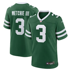 John Metchie III Team Game Jersey - New York Jets Jerseys