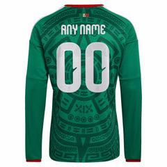 Mexico National Team 2026 Home Replica Long Sleeve Custom Jersey
