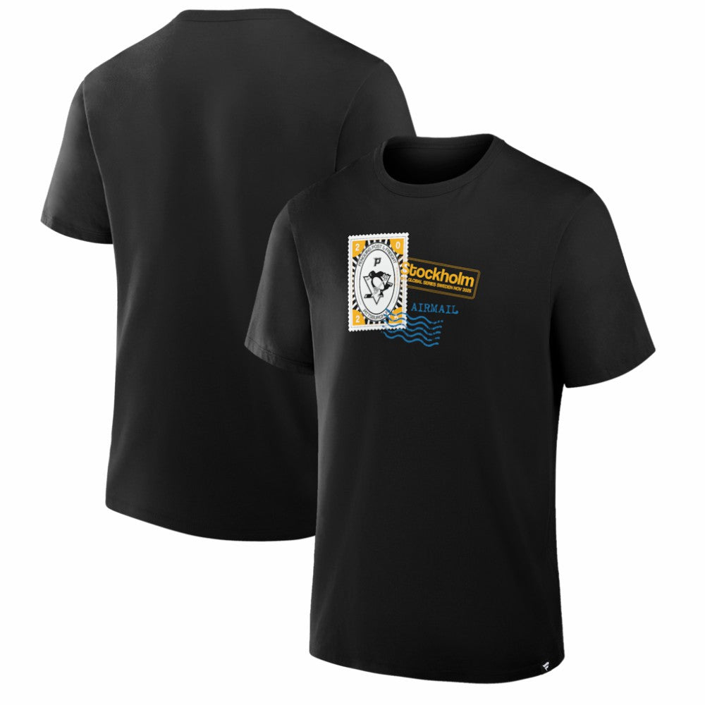 NHL Pittsburgh Penguins 2025 NHL Global Series Hometown To Stockholm Legacy T-Shirt