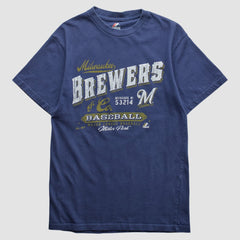 Navy Milwaukee Brewers Majestic 2010s T-shirt