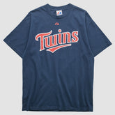 Navy Minnesota Twins Majestic 2000s T-shirt