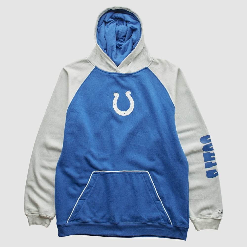 Reebok 2000s Hooded Pullover Sweatshirt - Indianapolis Colts Pullover