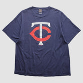 Navy Minnesota Twins Majestic 2000s T-shirt
