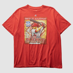 Red Bryce Harper Majestic 2012 T-shirt