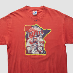 Red Minnesota Twins Majestic 2010 T-shirt