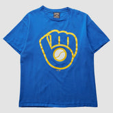 Blue Milwaukee Brewers Majestic 2000s T-shirt