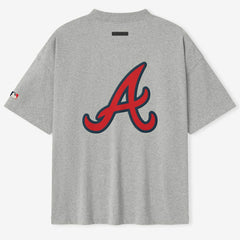 Heather Gray Atlanta Braves Fear of God x MLB Unisex 90's T-Shirt