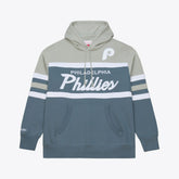 Gray Philadelphia Phillies Mitchell & Ness Cooperstown Collection Thunderstorm Head Coach Hoodie