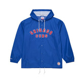 Royal Chicago Cubs Mitchell & Ness Full-Snap Hooded Coaches Jacket