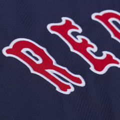 Navy Boston Red Sox Mitchell & Ness Full-Snap Hooded Coaches Jacket