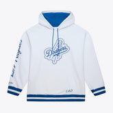 White Los Angeles Dodgers Mitchell & Ness Cooperstown Collection Fleece Hoodie