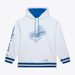 White Los Angeles Dodgers Mitchell & Ness Cooperstown Collection Fleece Hoodie