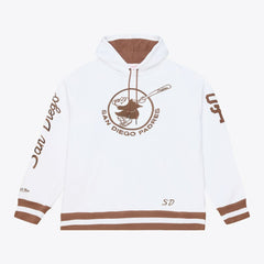 White San Diego Padres Mitchell & Ness Cooperstown Collection Fleece Hoodie