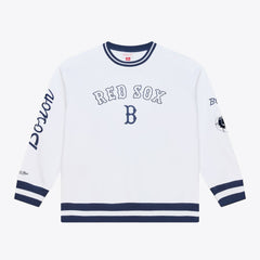 White Boston Red Sox Mitchell & Ness Arctic Fleece Sweatshirt