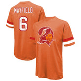 Baker Mayfield Majestic Threads Oversized T-Shirt - Tampa Bay Buccaneers T-shirts