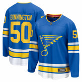 NHL Jordan Binnington St. Louis Blues Fanatics Home Breakaway Jersey