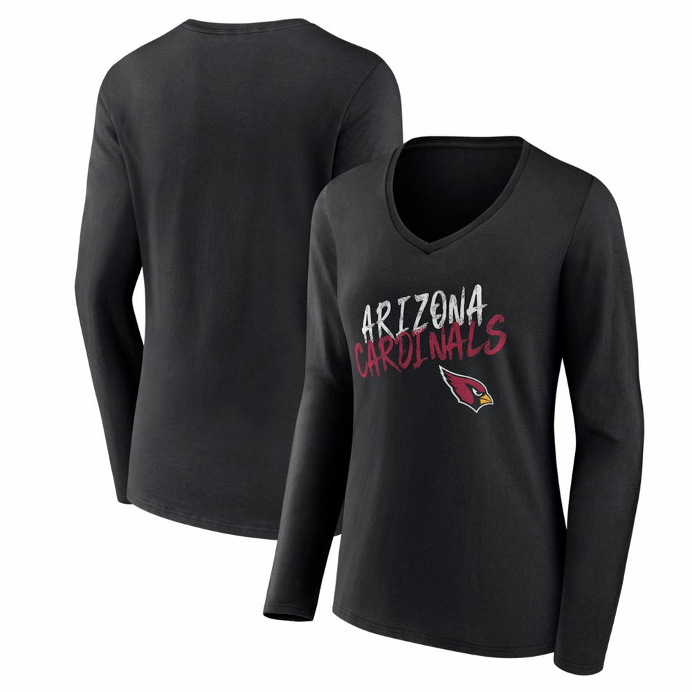 Women's Hustle Long Sleeve V-Neck T-Shirt - Arizona Cardinals T-shirts