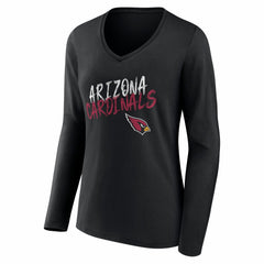 Women's Hustle Long Sleeve V-Neck T-Shirt - Arizona Cardinals T-shirts