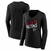 Women's Hustle Long Sleeve V-Neck T-Shirt - Atlanta Falcons T-shirts