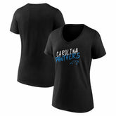 Women's Hustle V-Neck T-Shirt - Carolina Panthers T-shirts