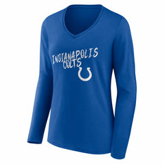 Women's Hustle Long Sleeve V-Neck T-Shirt - Indianapolis Colts T-shirts