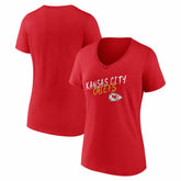 Women's Hustle V-Neck T-Shirt - Kansas City Chiefs T-shirts