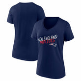 Women's Hustle V-Neck T-Shirt - New England Patriots T-shirts