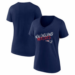 Women's Hustle V-Neck T-Shirt - New England Patriots T-shirts