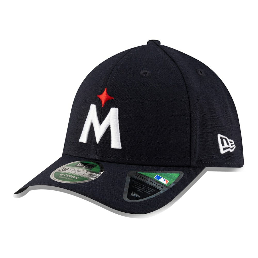 Navy Minnesota Twins New Era Player Replica 39THIRTY M-Crown Flex Hat