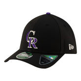 Black Colorado Rockies New Era Player Replica 39THIRTY M-Crown Flex Hat