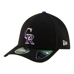 Black Colorado Rockies New Era Player Replica 39THIRTY M-Crown Flex Hat