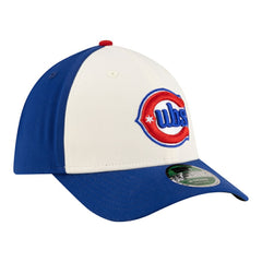 White/Royal Chicago Cubs New Era Player Replica 39THIRTY M-Crown Flex Hat