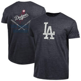 Heather Black Los Angeles Dodgers Champion Tri-Blend T-Shirt