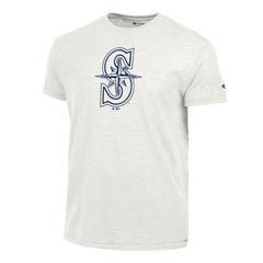 Heather White Seattle Mariners Champion Tri-Blend T-Shirt