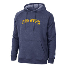 Navy Milwaukee Brewers Champion Triumph Tri-Blend Raglan Hoodie