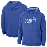 Royal Kansas City Royals Champion Triumph Tri-Blend Raglan Hoodie