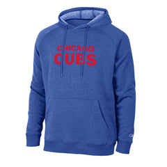Royal Chicago Cubs Champion Triumph Tri-Blend Raglan Hoodie